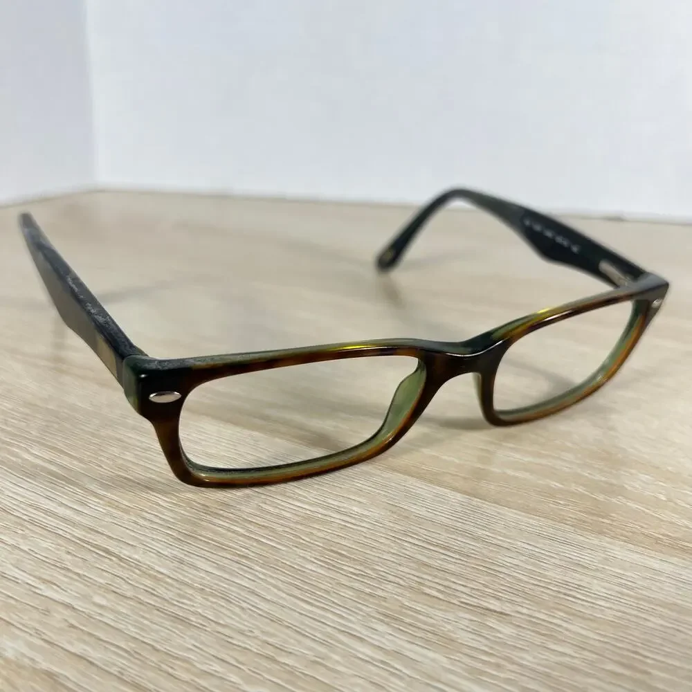 Ray-Ban RB5206 2445 Eyeglasses 52-18-140 Brown Green Full Rim PARTS ONLY